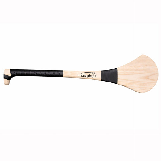 Murphy's Gripped Ash Hurling Stick with textured handle for enhanced grip, used in traditional Irish sport hurling.