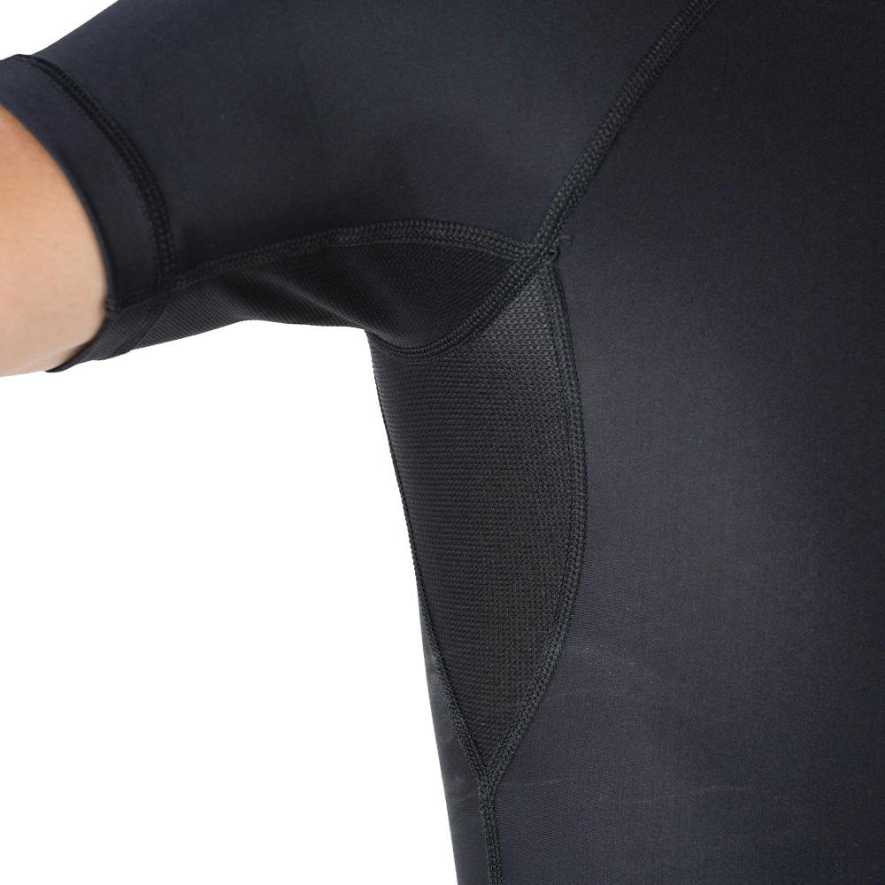 Blitz Hybrid V-Neck Short Sleeved Compression Top - Black