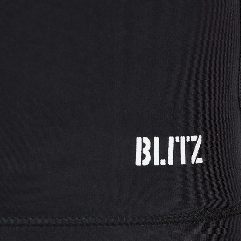 Blitz Hybrid V-Neck Short Sleeved Compression Top - Black