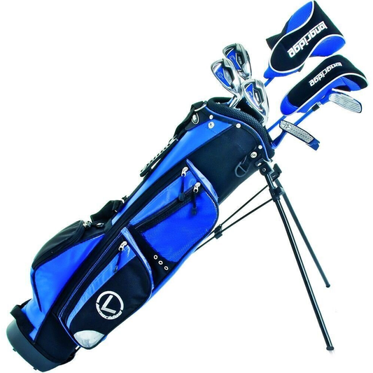 Longridge Challenger Cadet boys golf set for ages 13-16, includes clubs and accessories, designed for right-handed players.