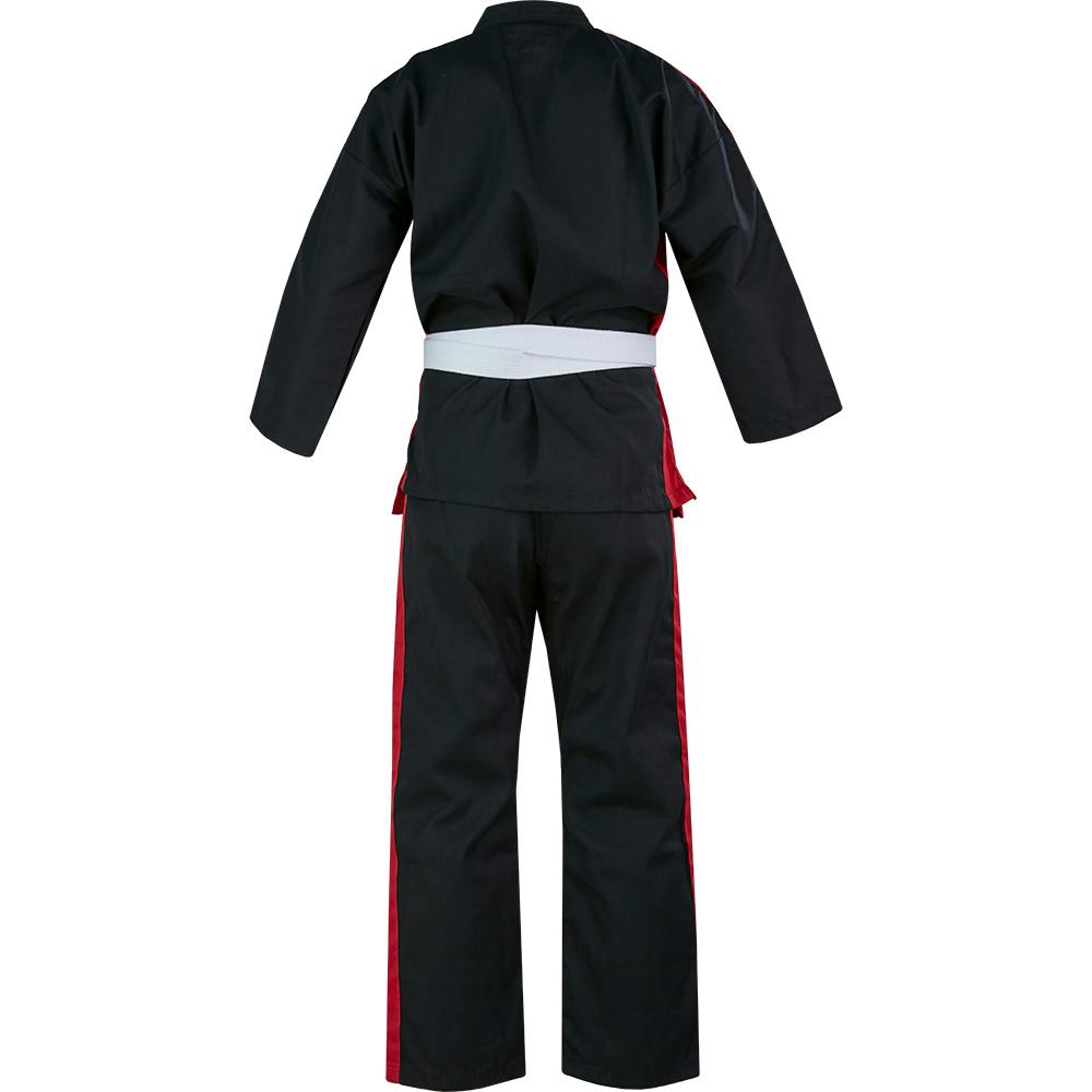 Blitz Junior Martial Arts Suit - Black / Red - 8oz