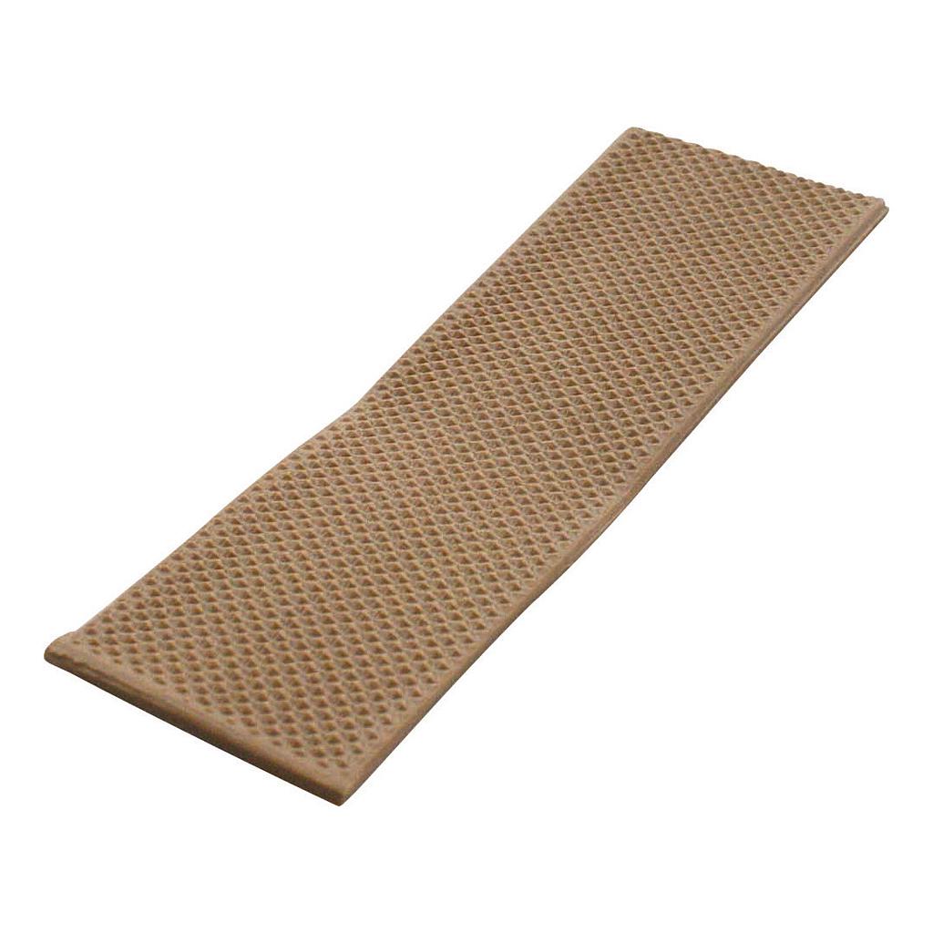 Kookaburra cricket bat toe guard in black and yellow, designed to protect the toe of a cricket bat during play.