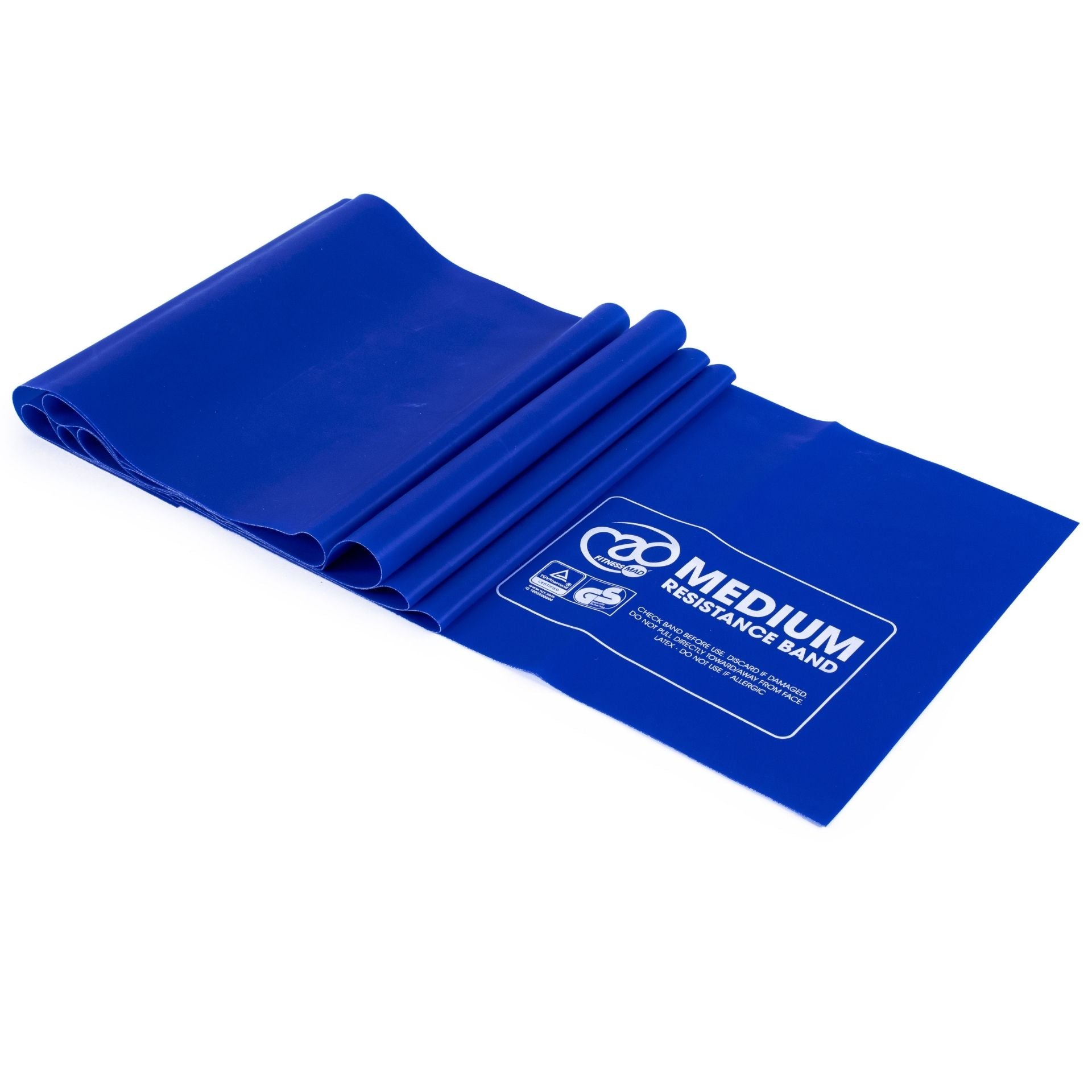 Fitness-Mad light resistance band for strength training, shown in bright color on a plain background, ideal for fitness workouts.