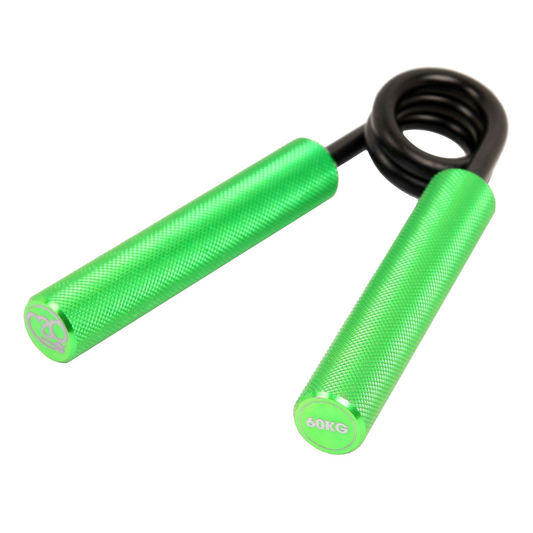 Fitness Mad aluminium hand grip exerciser with textured handles for strength training and grip improvement.