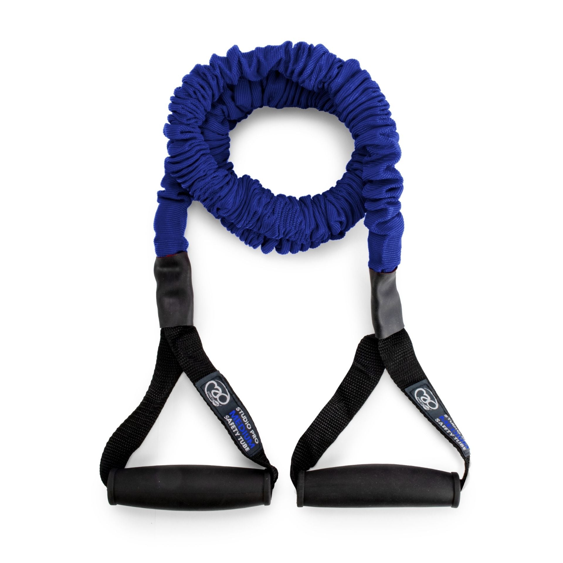 Fitness Mad Safety Resistance Trainer in medium blue, a sporting goods resistance band for strength and fitness exercises.