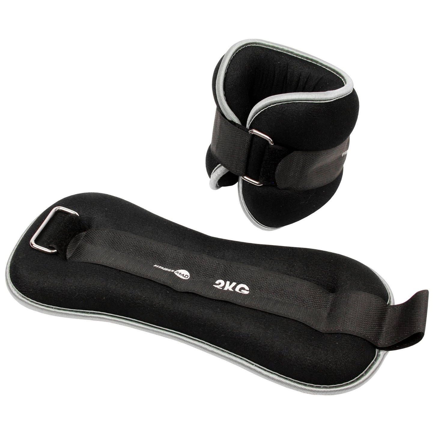 Fitness-Mad neoprene wrist and ankle weights, adjustable sporting goods for strength training and fitness workouts.