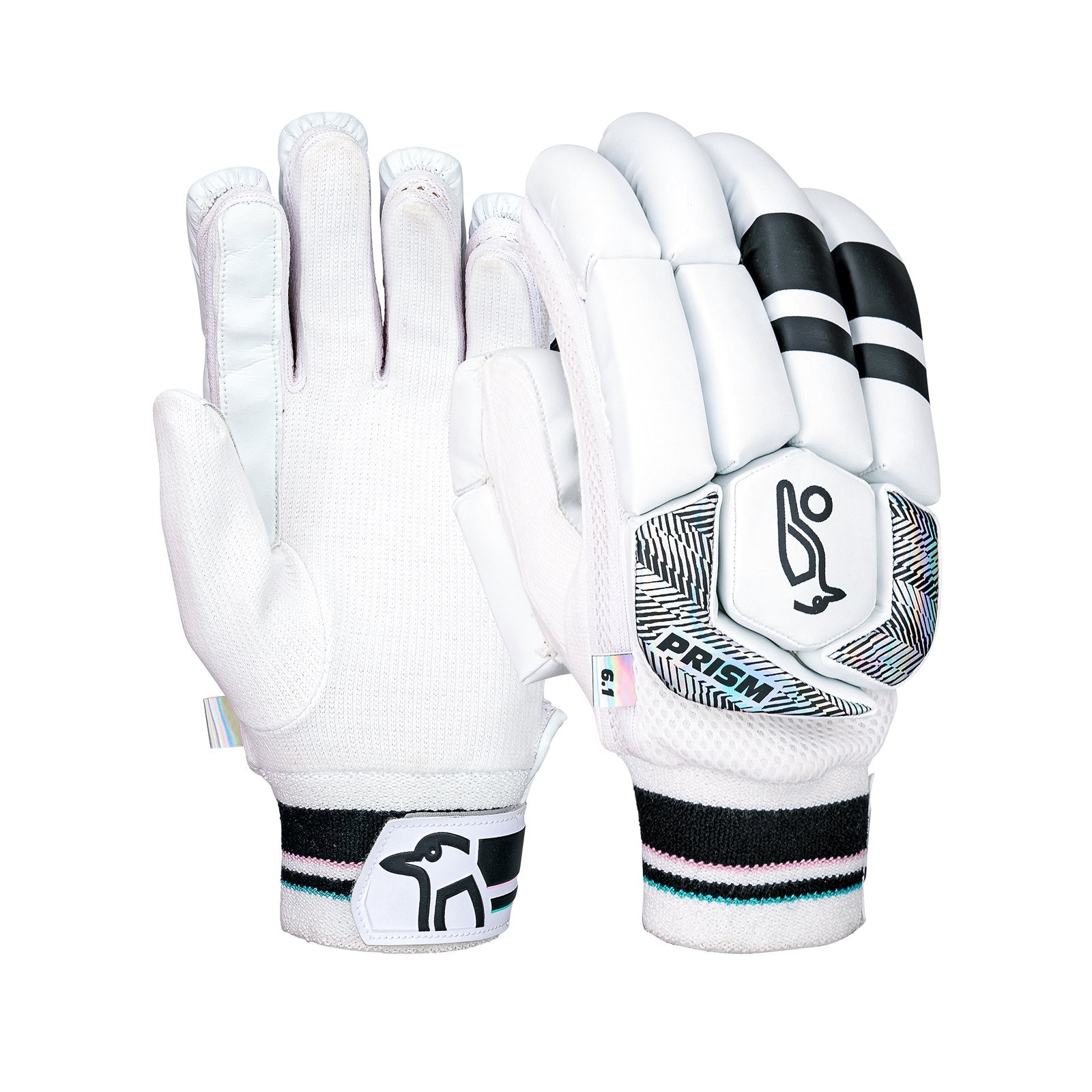 Kookaburra Batting Glove Prism 6.1 for cricket, showing padded finger protection and adjustable wrist strap.