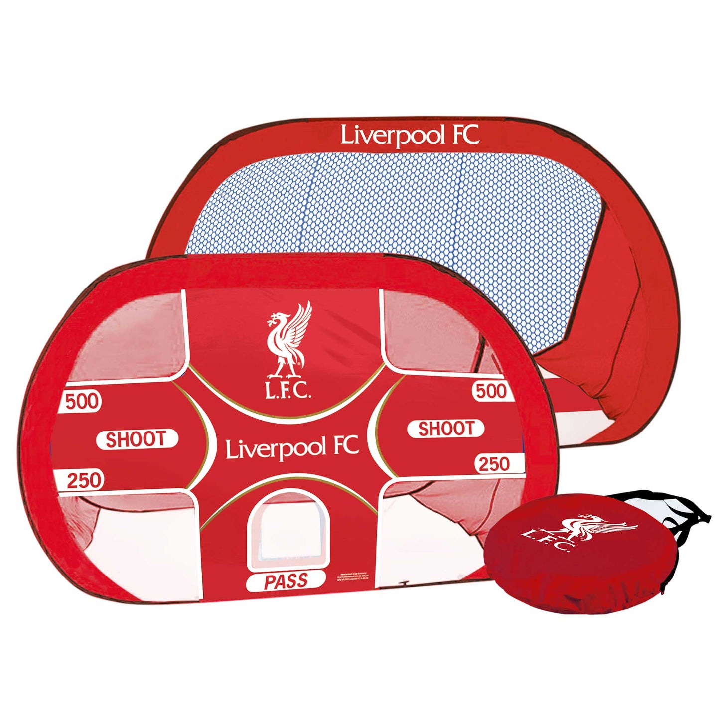Team Merchandise 2-in-1 pop-up target goal for sports training, lightweight and portable sporting goods equipment.