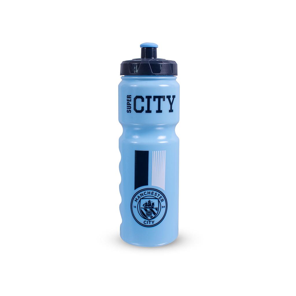 Team Merchandise 750ml plastic sports bottle with a colorful design and sports-themed graphics, ideal for active use.