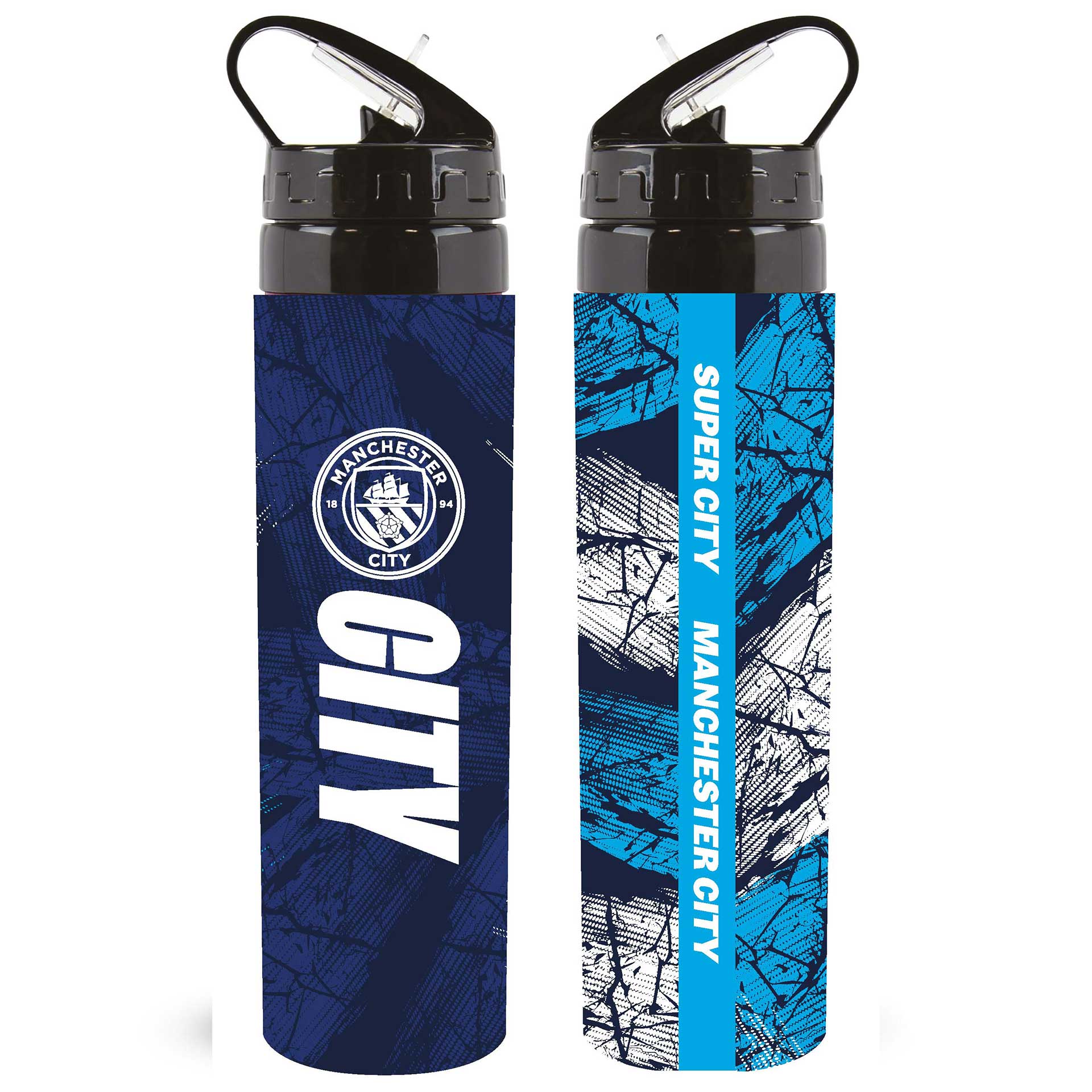 Team Merchandise aluminium 750ml sports water bottle with a sleek design and sports branding.