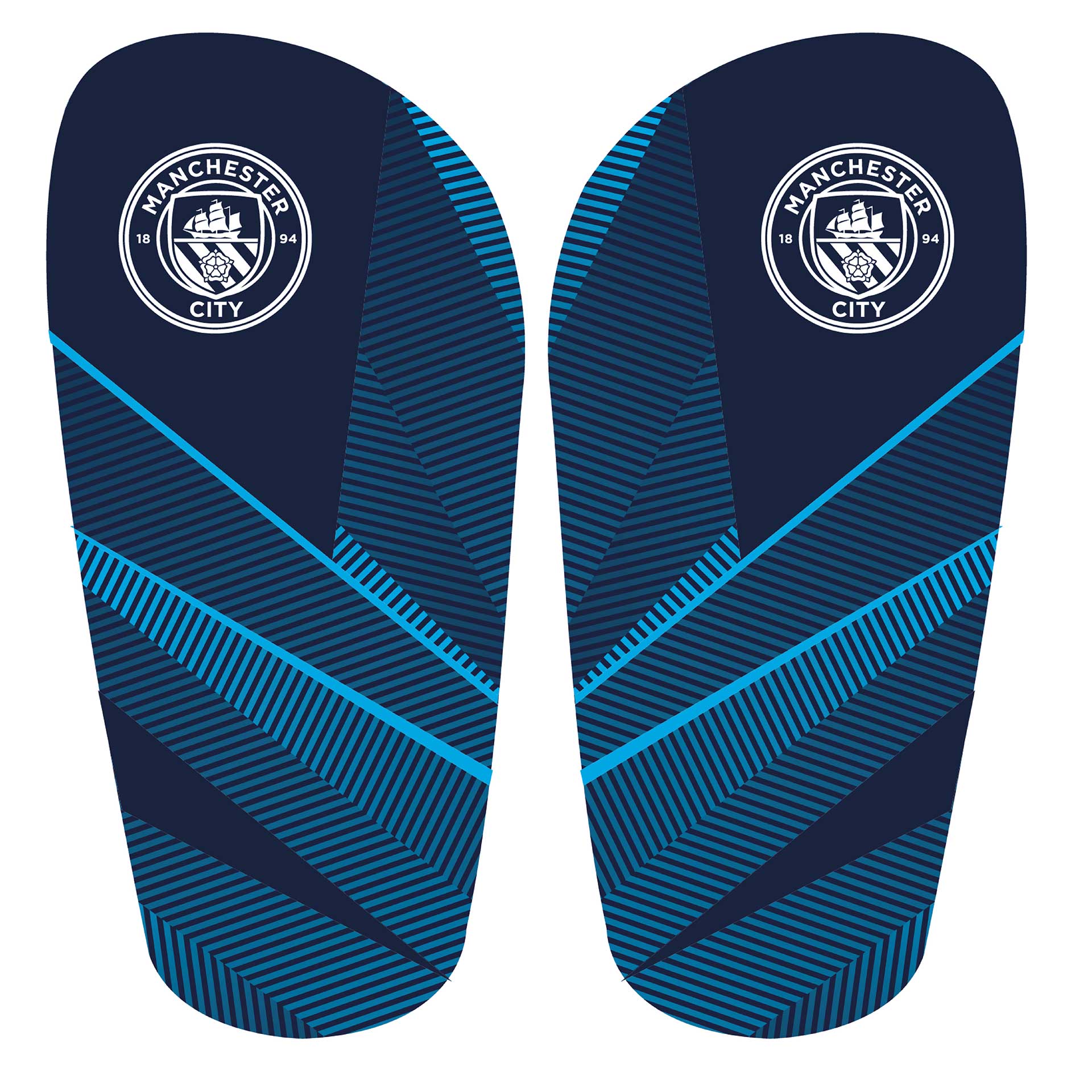 Team Merchandise slip-in shin guards for sports, featuring lightweight design and secure fit, ideal for soccer or football players.