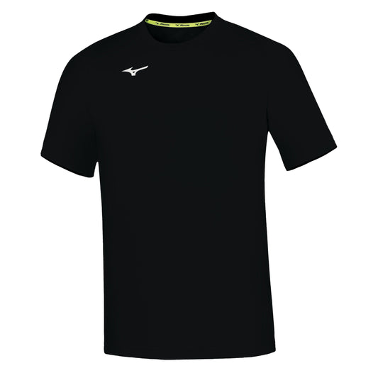 Mizuno Core short sleeve T-shirt in breathable fabric, featuring Mizuno logo, designed for athletic and casual wear.