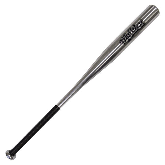 Midwest Alloy Baseball Bat 34-inch aluminum sporting goods bat with black handle and silver barrel for youth or adult baseball players.
