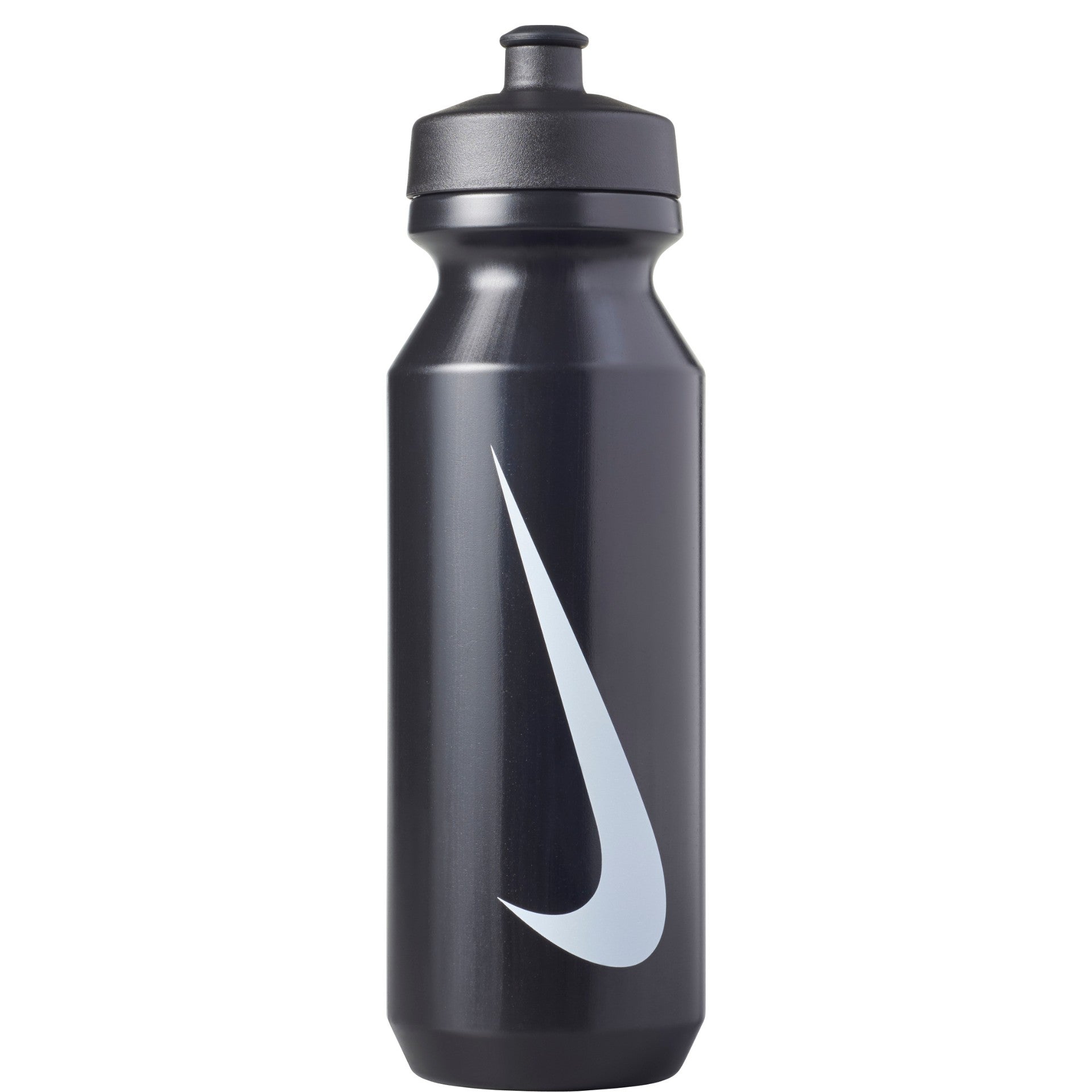 Nike Big Mouth Bottle 2.0 32oz sports water bottle with large wide opening, durable plastic, and Nike logo on the side.