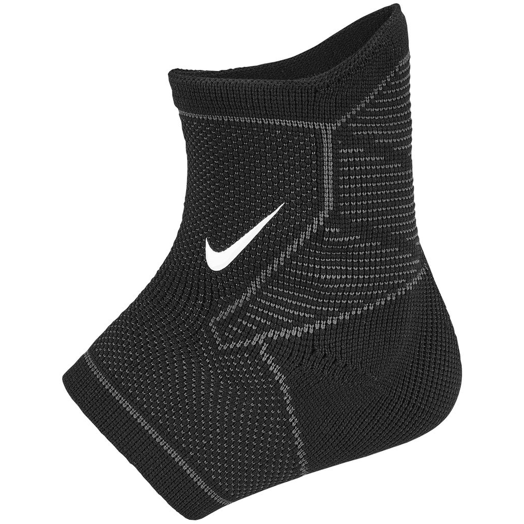 Nike Pro knitted ankle sleeve providing compression and support for athletes, shown in a close-up image of the ankle area.