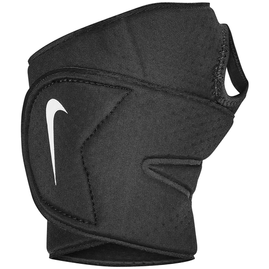 Nike Pro Wrist and Thumb Wrap 3.0 offering dual support for sports, featuring adjustable straps and breathable fabric.
