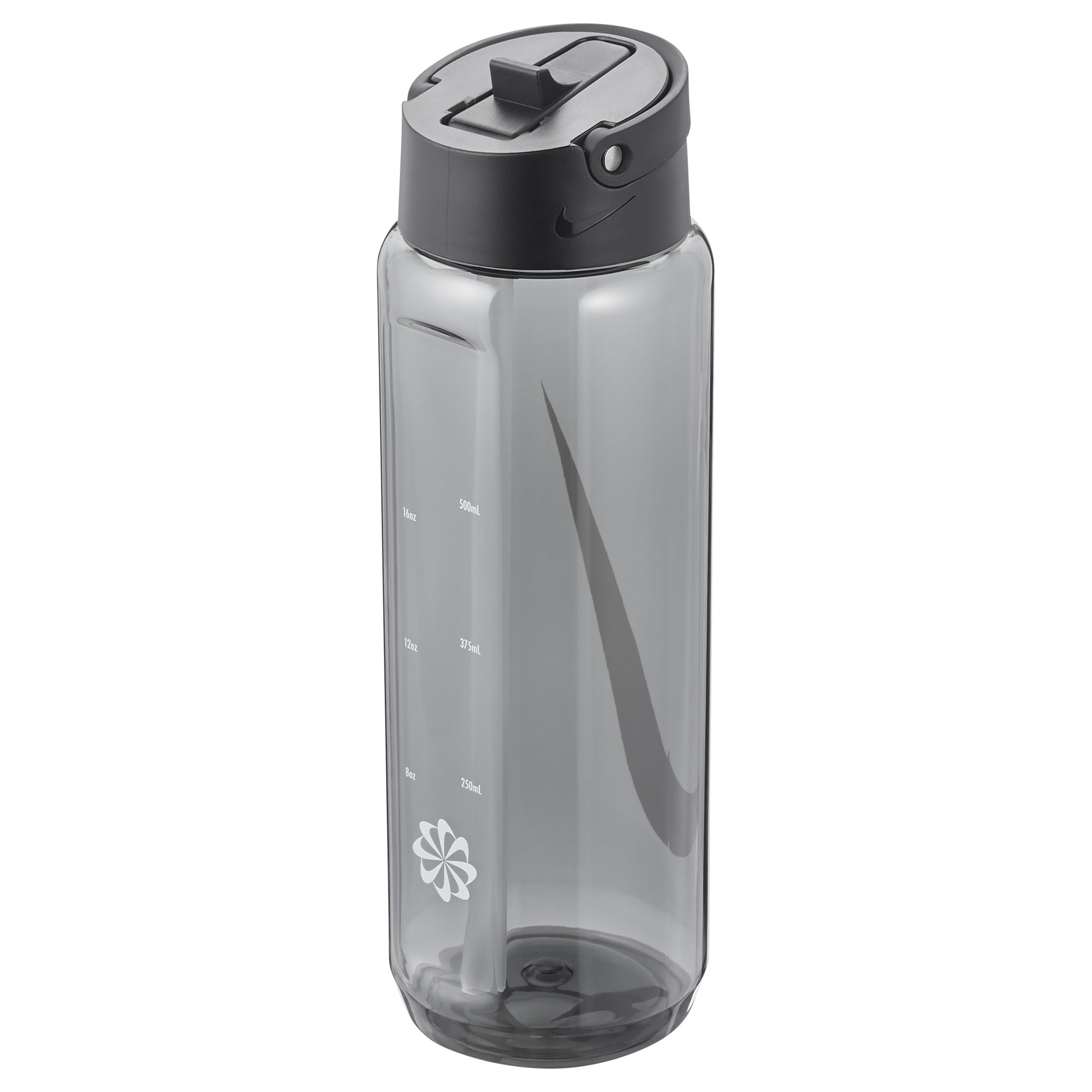 Nike TR Renew Recharge straw water bottle for sports hydration, featuring a sleek design and reusable straw for easy drinking.