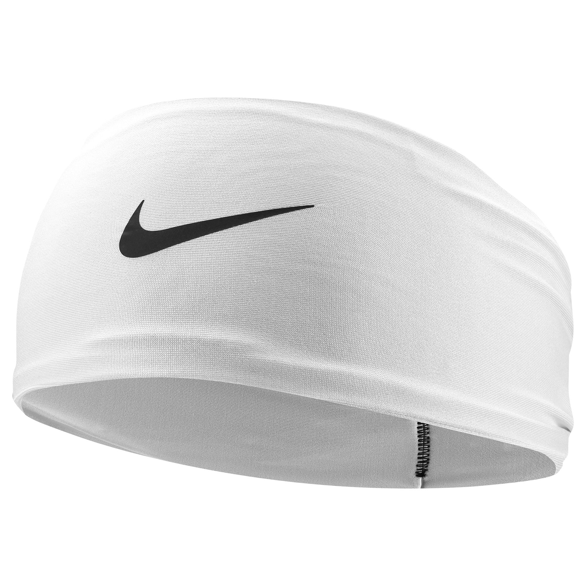 Nike Dri-Fit Fury Classic wide headband showing moisture-wicking fabric and sporty design for athletic performance.