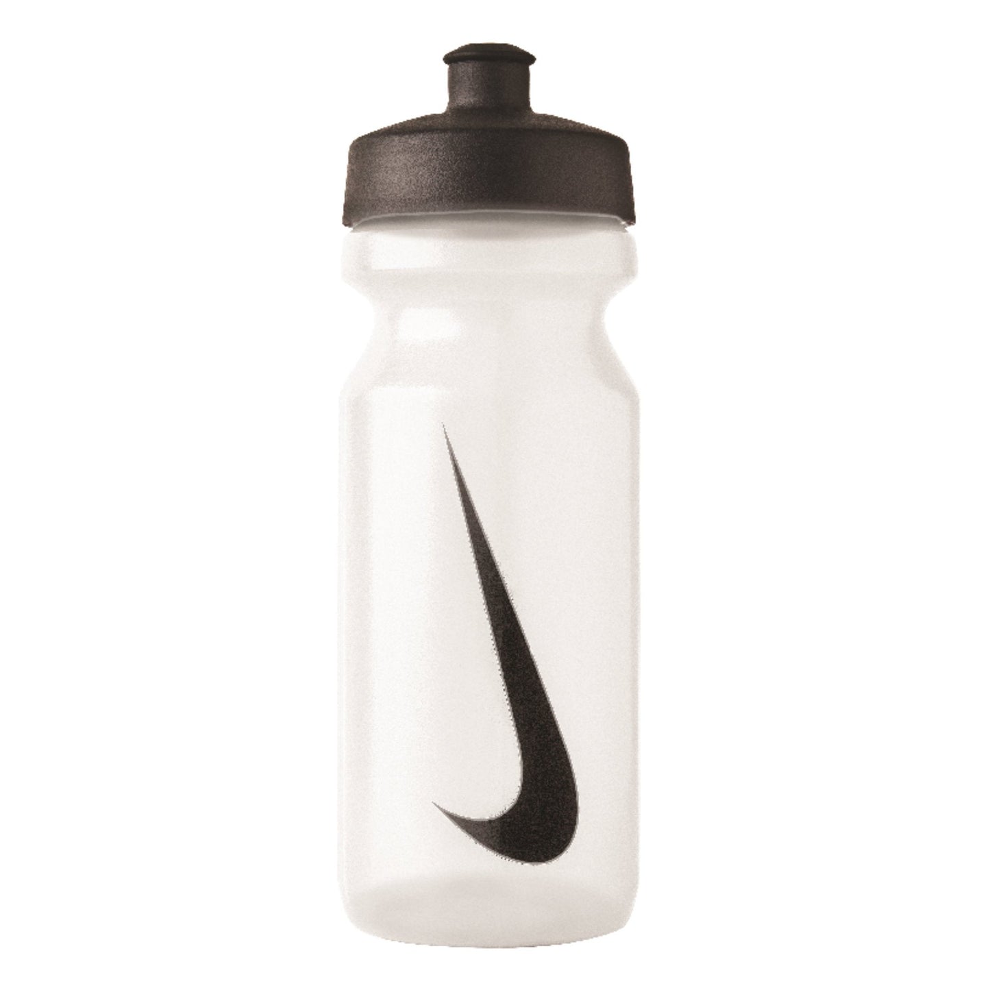 Nike Big Mouth 22oz BPA-Free drinks bottle with wide opening, durable plastic, and secure lid for hydration.