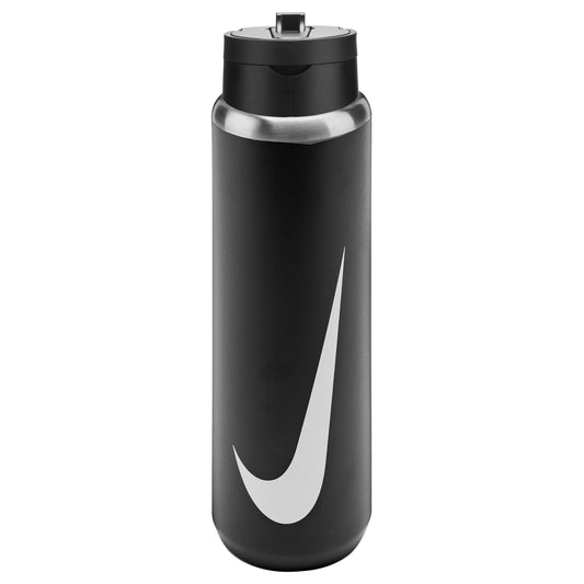 Nike SS Recharge straw bottle in 24oz with a durable design and secure lid, ideal for hydration on the go.