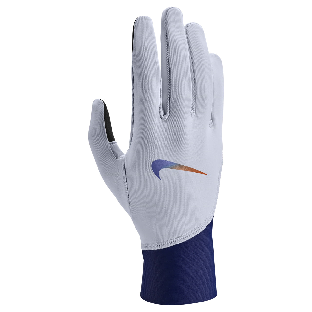 Nike men's Pacer midweight running gloves in black, designed for winter running with a snug fit and breathable material.