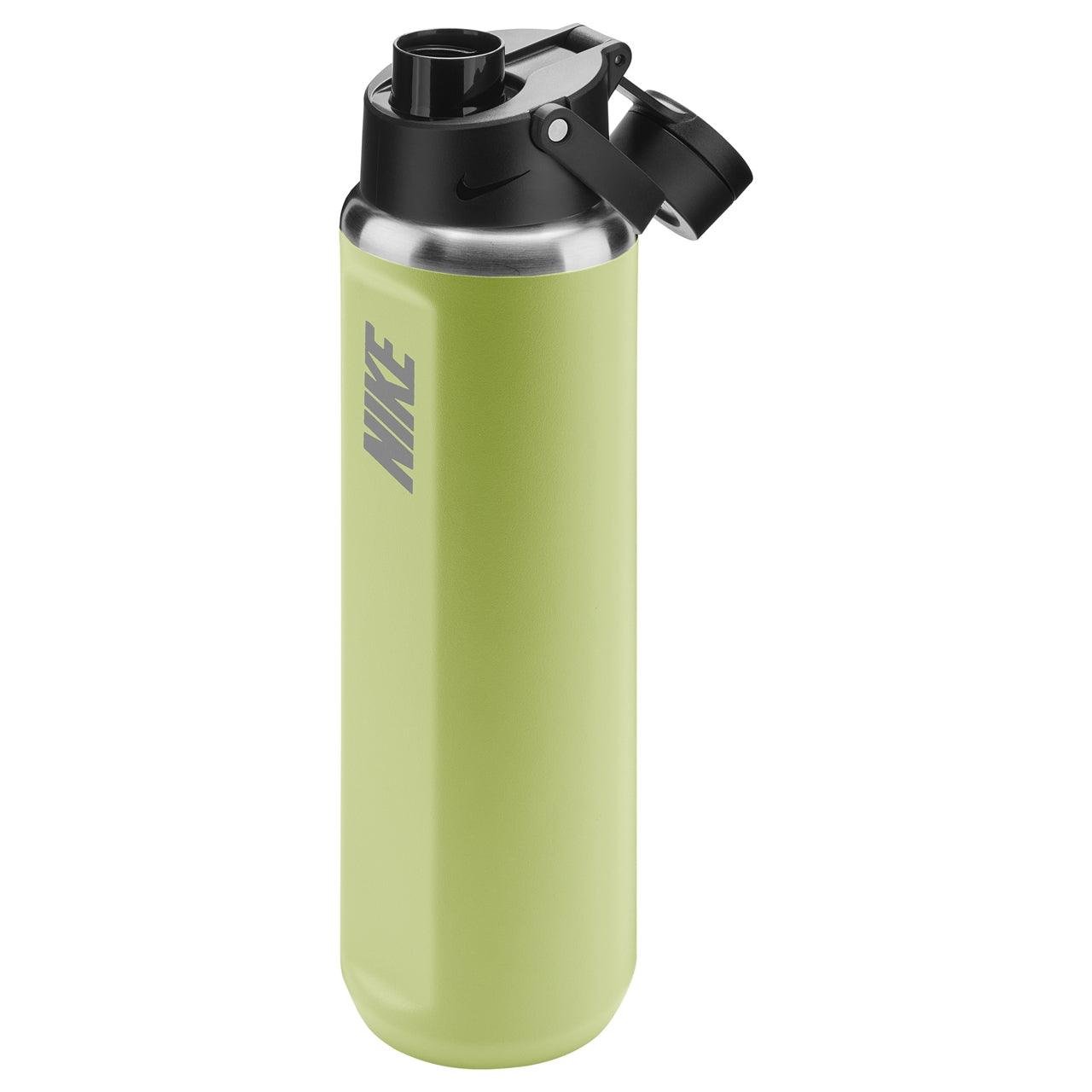 Nike SS Recharge Chug Bottle 24oz sports water bottle with a durable design and easy-to-use lid, ideal for active hydration.