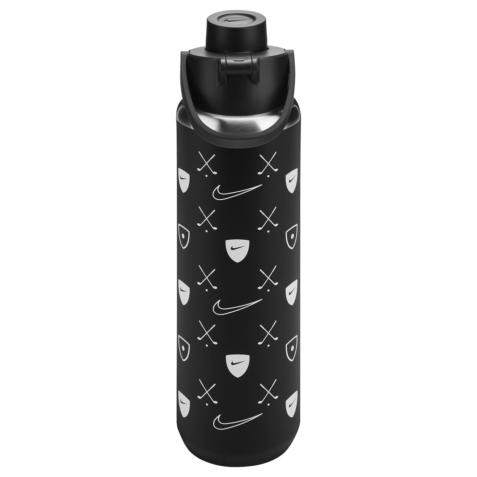 Nike SS Recharge Chug Bottle 24oz sports water bottle with durable design and secure lid, ideal for active hydration.