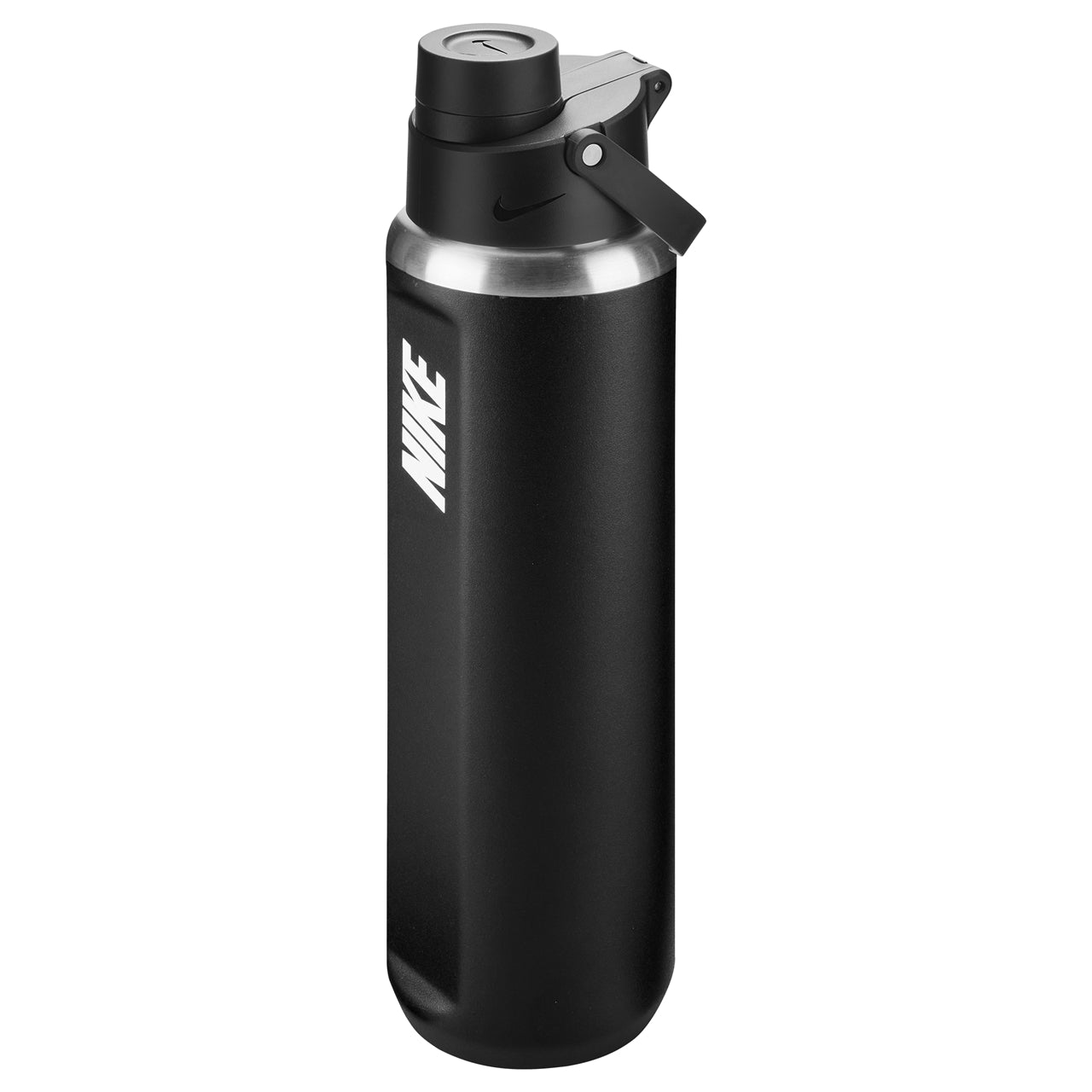 Nike SS Recharge Chug Bottle 24oz sports water bottle with a sleek design and secure lid, ideal for staying hydrated during workouts.