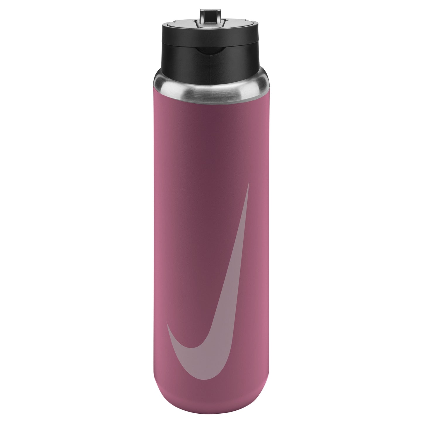 Nike SS Recharge straw water bottle, 24oz stainless steel bottle with a durable design and ergonomic straw for hydration.