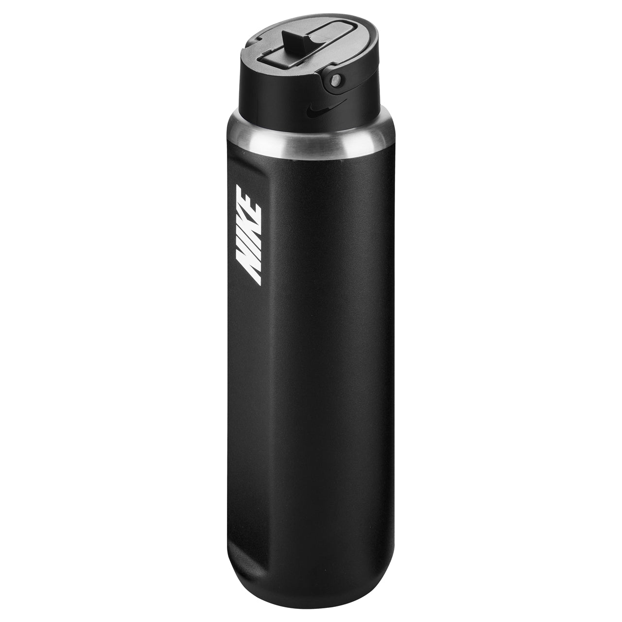 Nike SS Recharge Straw Bottle 24oz stainless steel water bottle with a straw and sleek design for hydration.