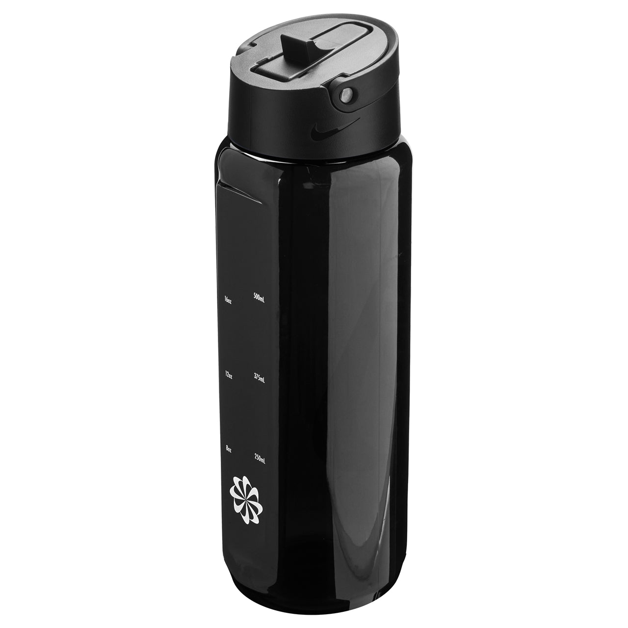 Nike TR Renew Recharge 24oz sports water bottle, durable plastic bottle with a straw for easy hydration during workouts.