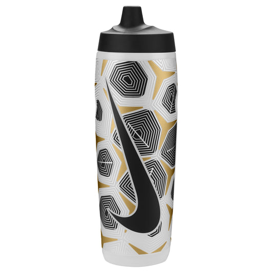 Nike Refuel 24oz soccer water bottle with a sleek design, ideal for athletes and sports enthusiasts.