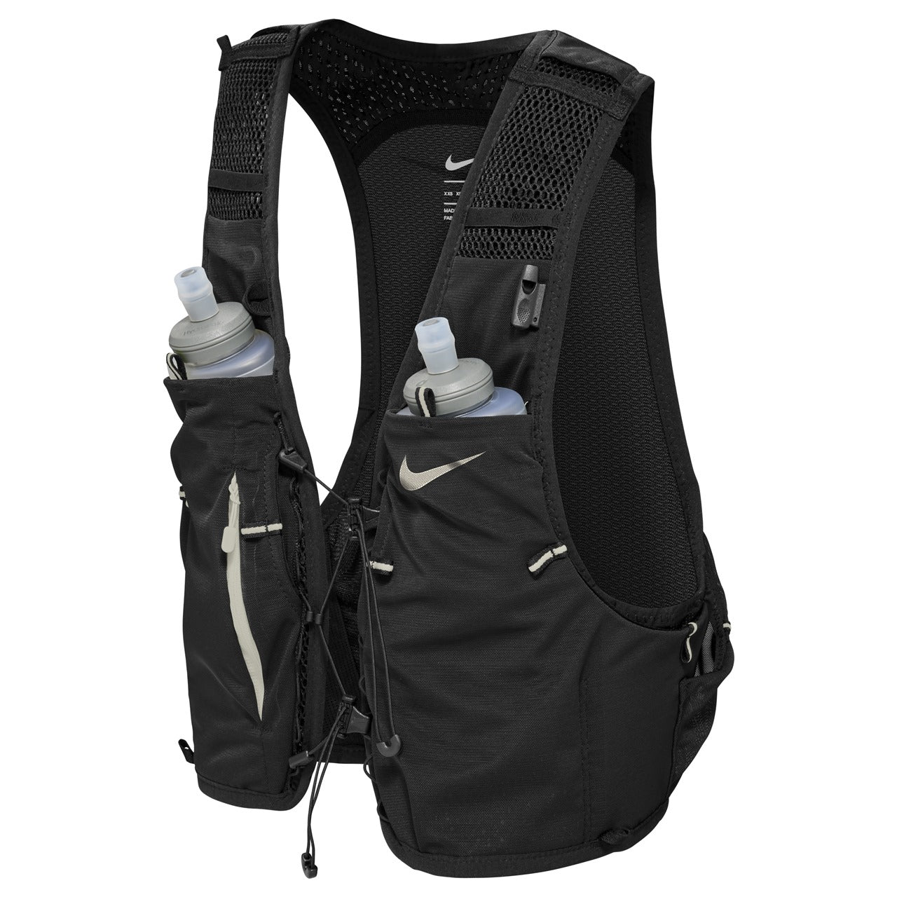 Nike Run Vest 5L hydration vest with adjustable straps and front pockets for running accessories, designed for comfort and hydration.