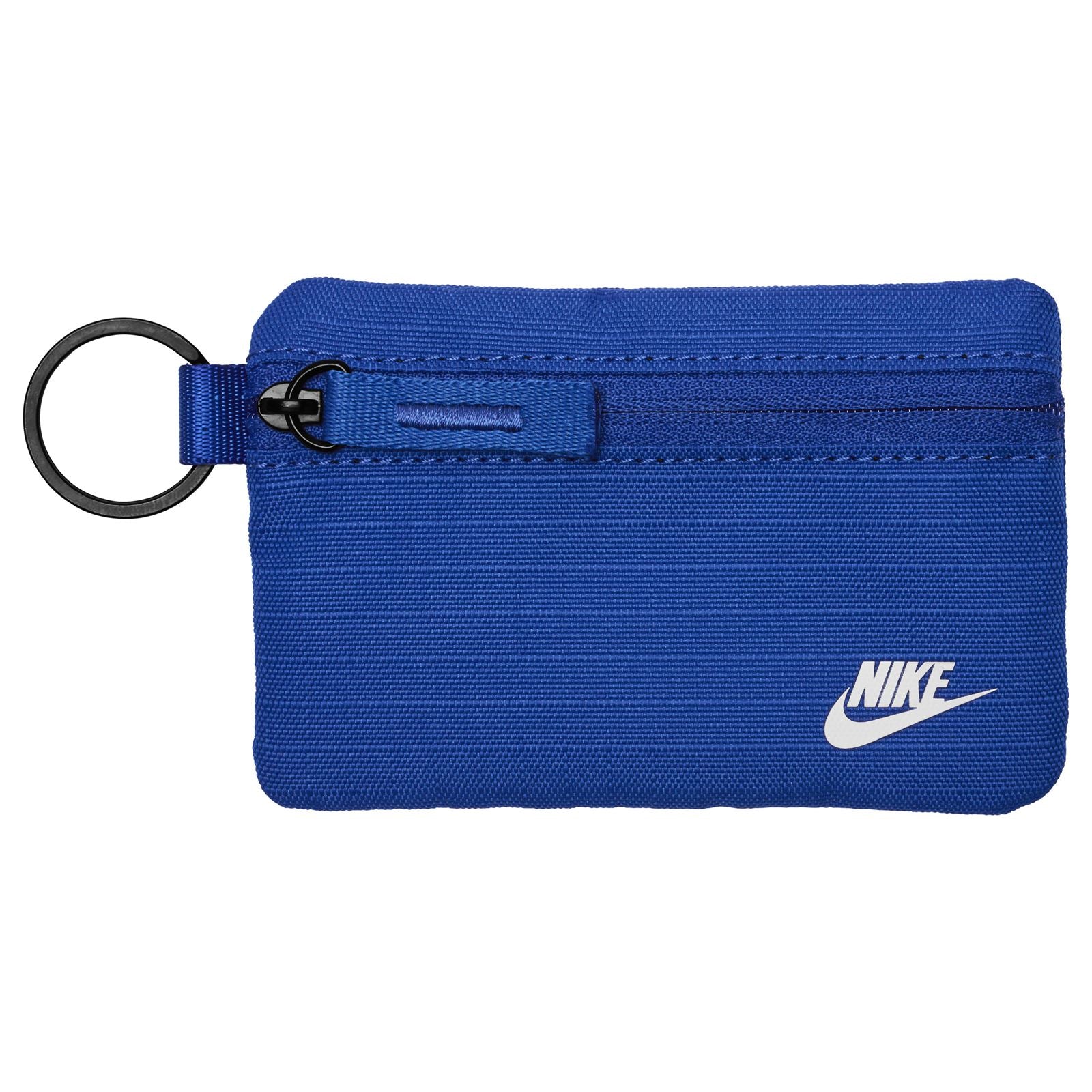 Nike Club Pouch Wallet, a compact zip pouch accessory with Nike branding, featuring multiple compartments for essentials.