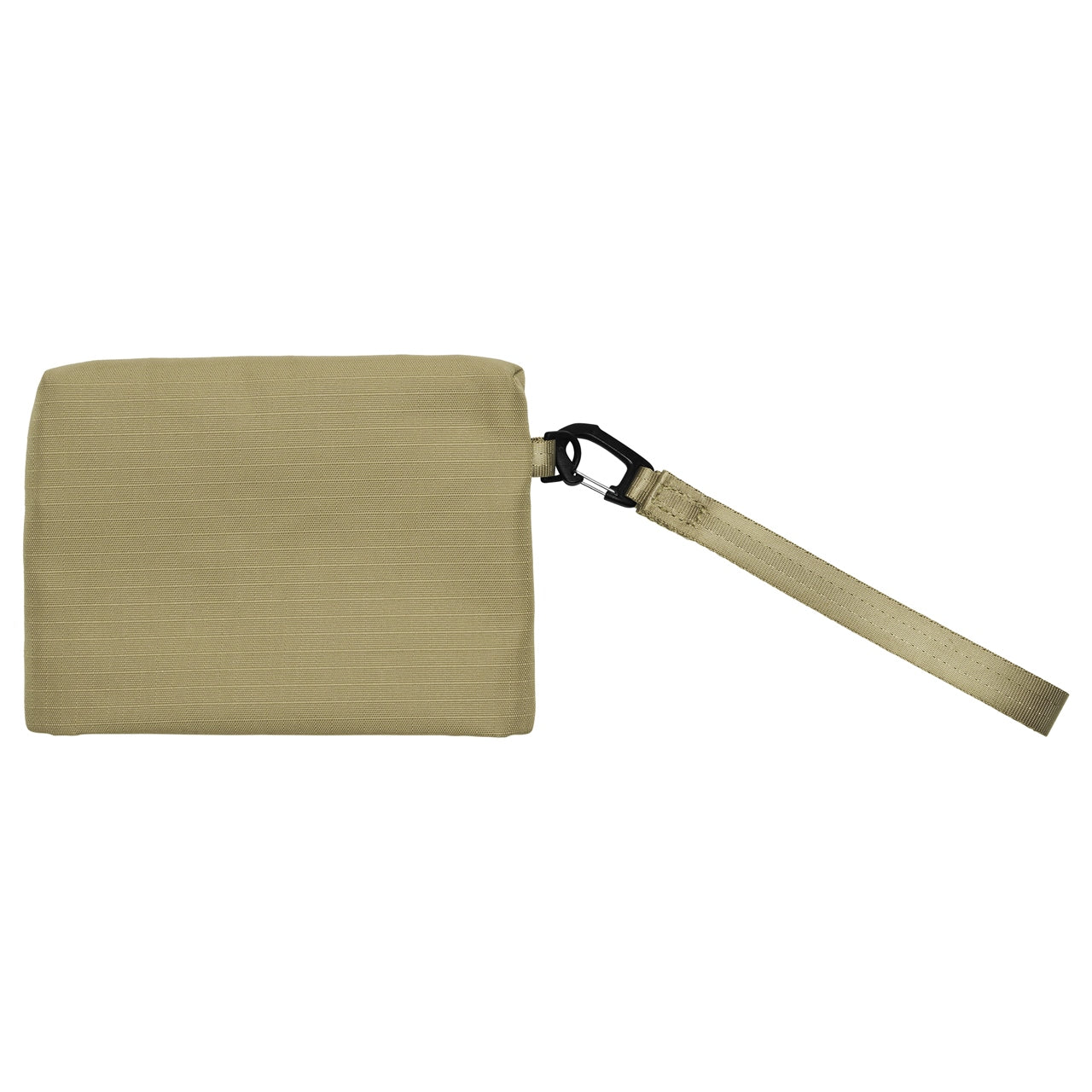 Nike Club Clutch wristlet with wrist strap, compact wallet accessory in black with Nike logo on the front.