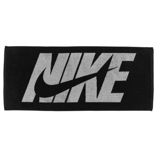 Nike Jacquard Towel medium graphic black, a soft black accessory towel with Nike's jacquard design and branding.