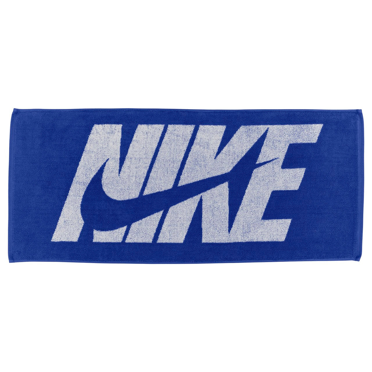 White Nike Jacquard Towel with medium graphic design, made for versatile accessories and sports use.
