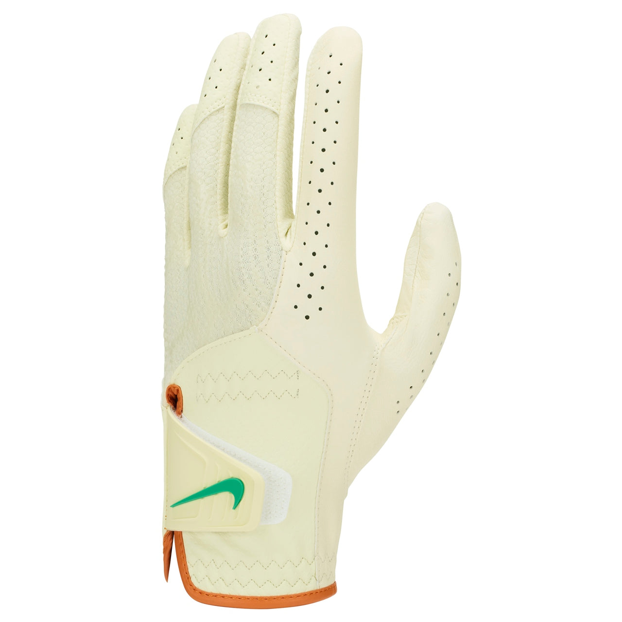 Nike Tech Extreme VIII men's golf glove, showing the black and white design with Nike logo, crafted for optimal grip and comfort.