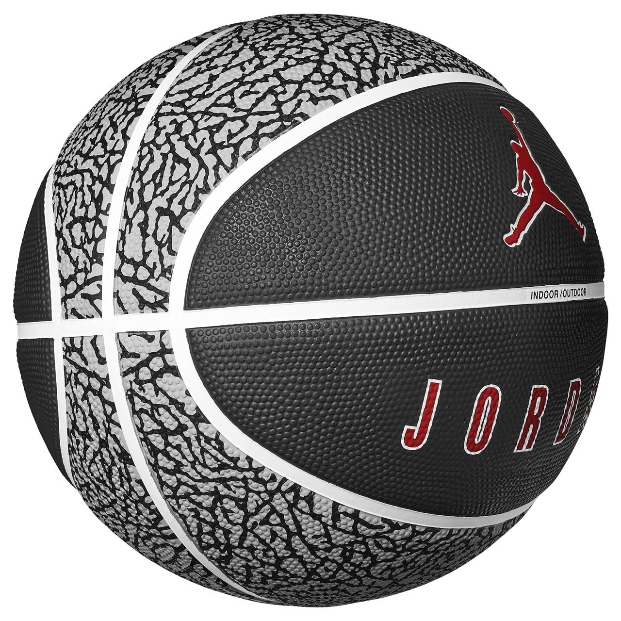 Nike Jordan Playground 2.0 size 7 basketball with textured orange and black surface for indoor and outdoor play.