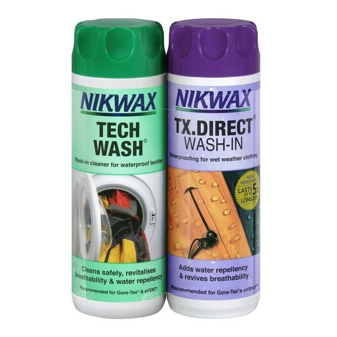 Nikwax Tech Wash/Tx Direct Wash-In Twin Pack 300Ml