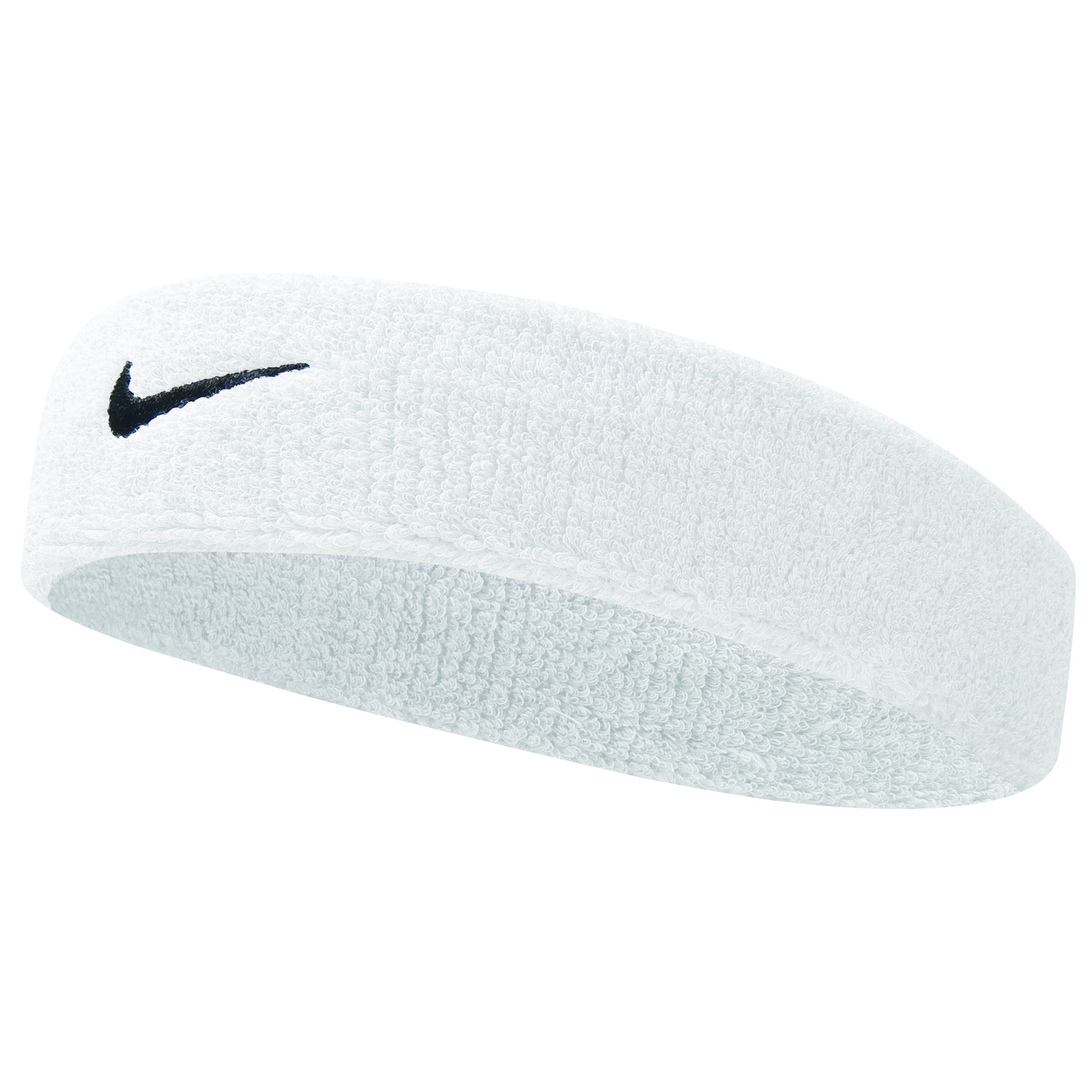 Nike Swoosh headband, a classic sports sweatband with the iconic Nike logo, designed for comfortable athletic use.