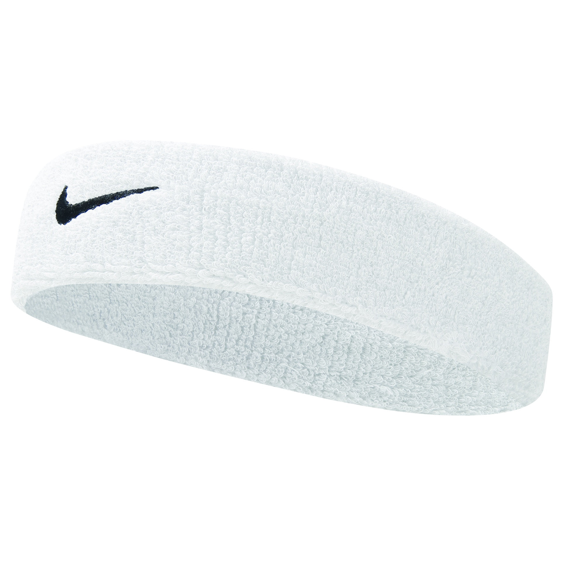 Nike Swoosh headband, a classic sports sweatband with the iconic Nike logo, designed for comfortable athletic use.