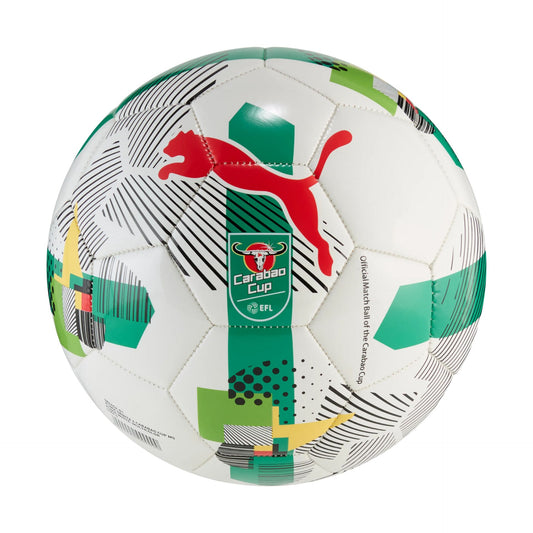 Puma Orbita 6 Carabao Cup football for 2025/26 season, sporting goods with Puma branding and official match ball design.