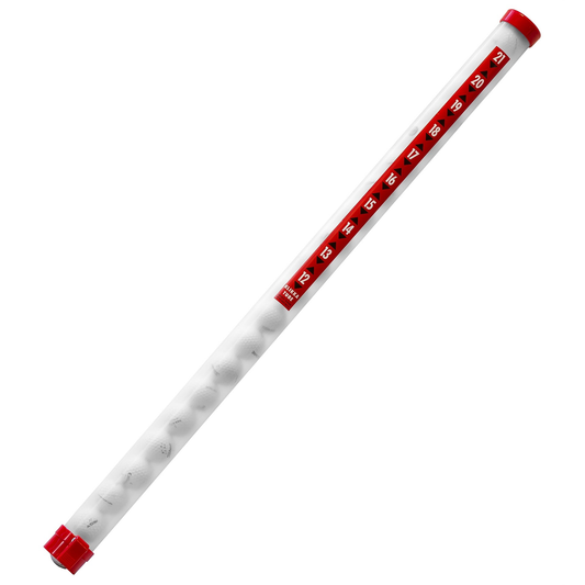 Longridge Clikka Tube golf ball picker with a long handle and tube for collecting golf balls on the course.