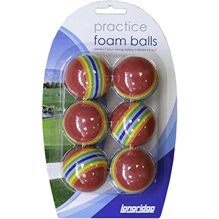 Longridge Foam Ball Multi Coloured 6 Pack