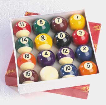 2in Pool Ball Set Spots And Stripes
