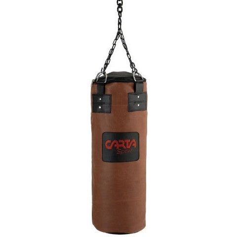 Cartasport Boxing Punchbag Brown Leather Look