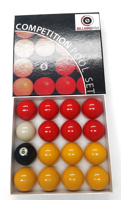 2in League Pool Balls Reds & Yellows