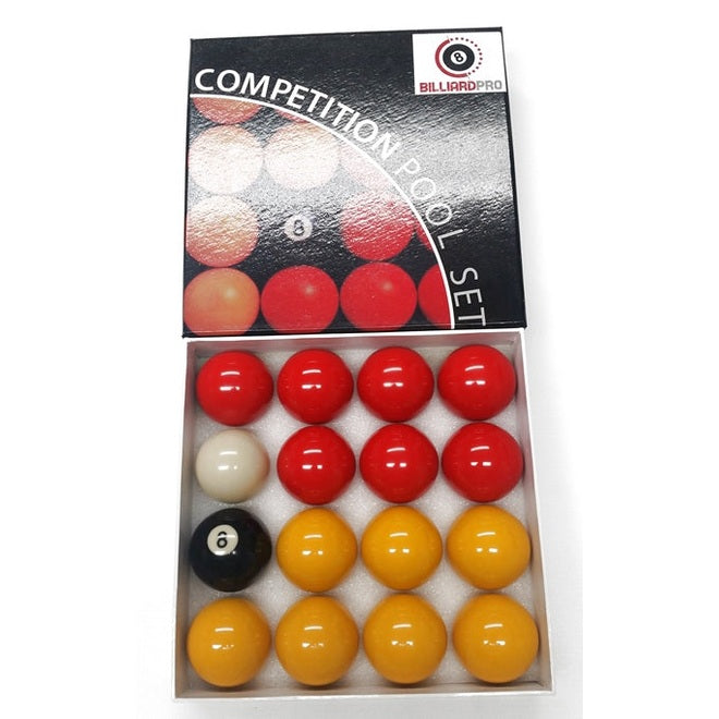 Powerglide 1.7/8in League Pool Balls Reds & Yellows 17/8"