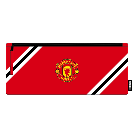 Foco Team Merchandise Core Stripe Pencil Case with sporty design and zipper closure, ideal for school or sports accessories.